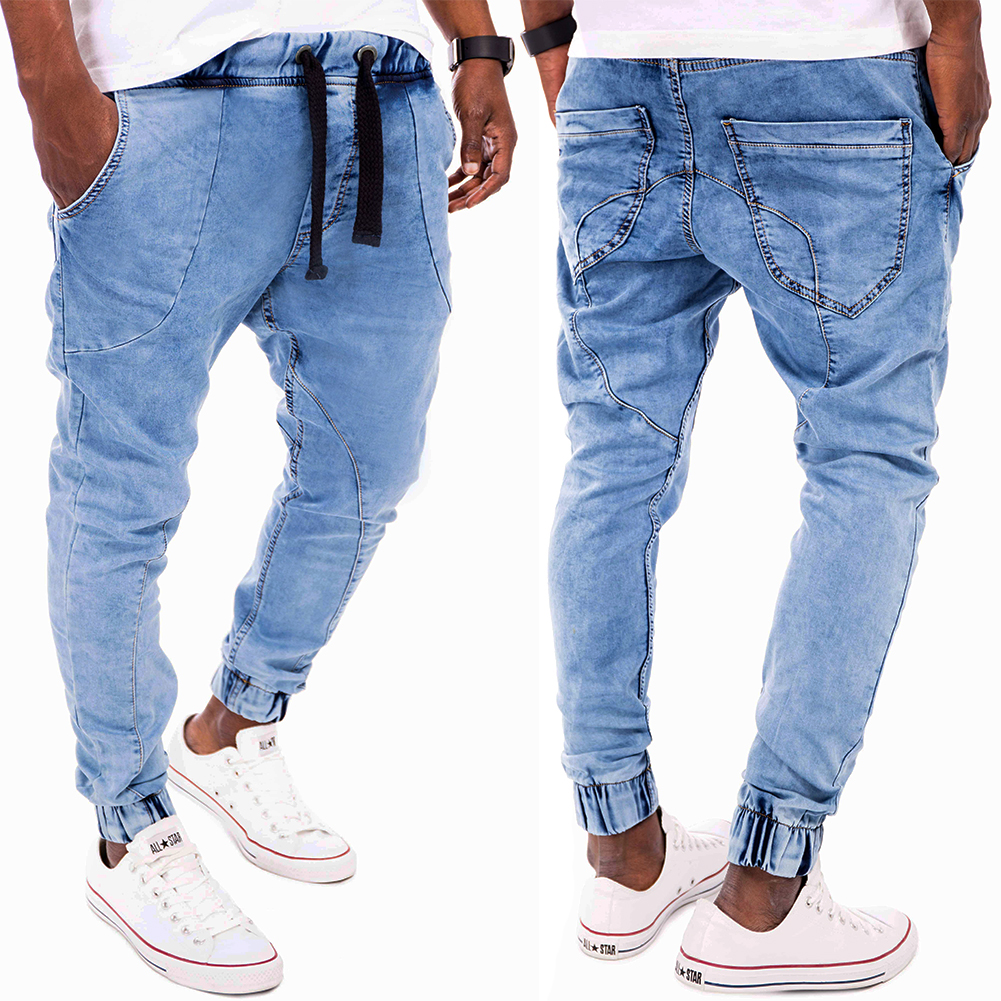 jogginghose im jeans look herren